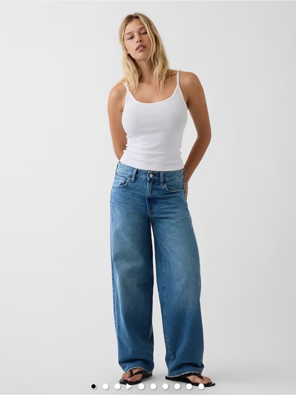 The Hailey Extra Baggy Jean - light indigo 28R